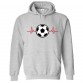 FootBall Life Pulse Line Graphic Fan Hoodie in Kids and Adults sizes